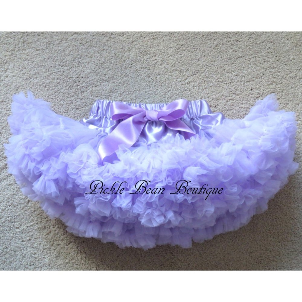 New Baby Girl 1st Birthday Lavender Tutu Premium Pettiskirt